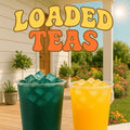Loaded Teas - 55 Flavors Caffeinated Beverage Mix - Sugar-Free & Gluten-Free Energy Powder Drink - 32Oz Smoothie Mix - Made in USA - 24 Months Shelf Life